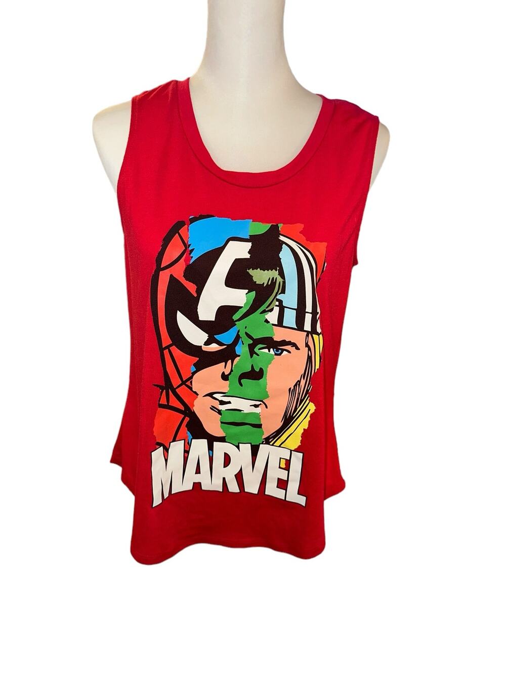 MARVEL Juniors Sleeveless Top Large Red